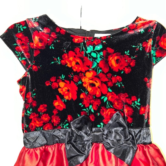 The Children’s Place Floral Velour Dress - Picture 2 of 10